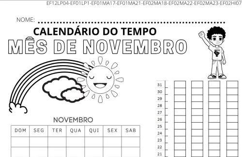 CALENDÁRIO DE 2 DE NOVEMBRO DE 2023 @ALUNONOTADEZ10 #educação