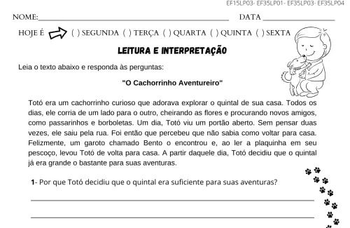 leitura e interpretação