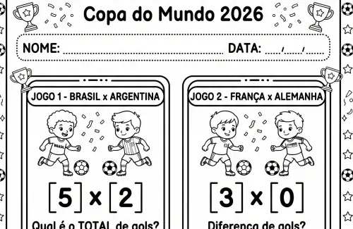 atividade copa do mundo placar
