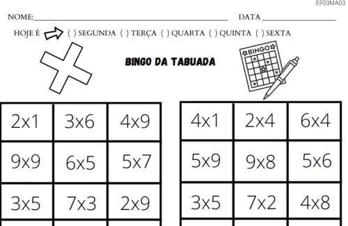 Atividades de Matemática para 3º Ano do Ensino Fundamental