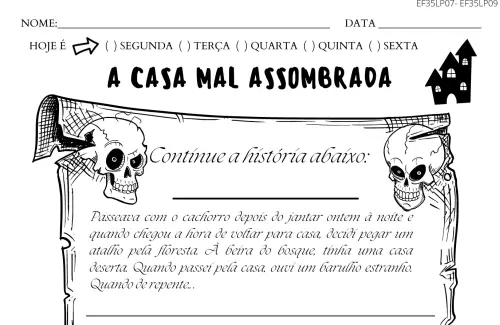 Livro - Contos de terror - 5º ano E