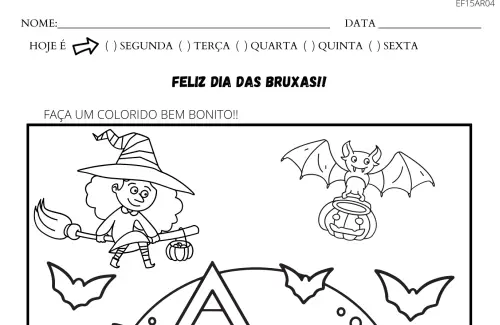 FREE! - Desenho de Halloween – Atividade de Dia das Bruxas