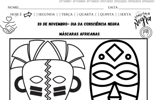 20 Desenhos sobre Consciência Negra para Colorir e Imprimir - Online Cursos  Gratuitos